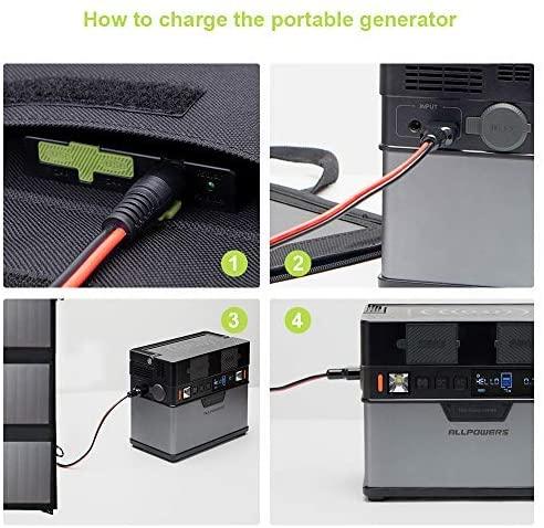 Image du produit Allpowers Chargeur de panneau solaire (100 W, 2.15 kg)