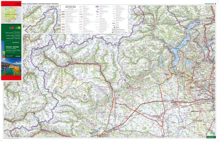 Produktbild Piemont - Aostatal, Strassen- und Freizeitkarte 1:150.000, freytag & berndt