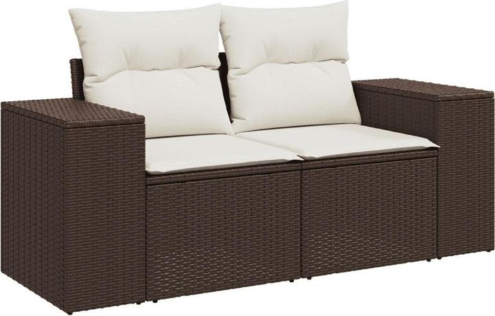 Image du produit VidaXL Meuble de jardin Canapé Ensemble de jardin Ensemble de jardin 7 pièces Marron