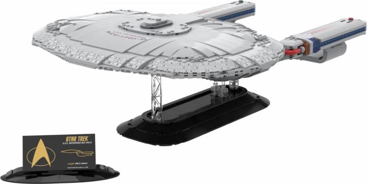 Actual product image Blue Brixx 104184 Star Trek USS Enterprise NCC-1701-D