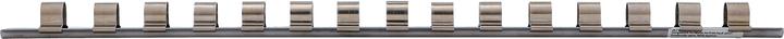 Immagine prodotto BGS Binario a clip da 12,5 mm (1/2") con 15 clip (2540) (12,5 mm)