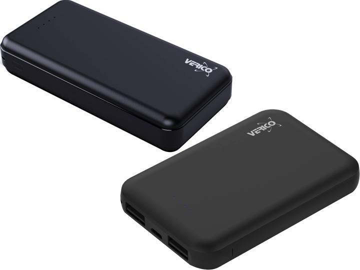 Verico Powerbank 2 pieces in a value set, 10,000mAh + 5,000mAH (10000 mAh)