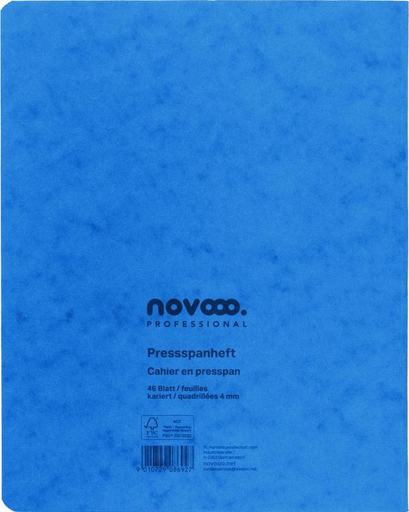 Produktbild Novooo Pressspanheft (175 x 220 mm, Kariert)
