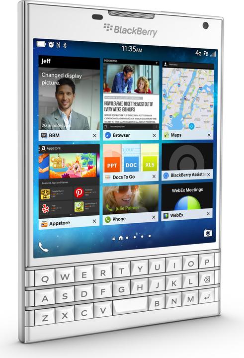 BlackBerry Passport (32 GB, Weiss, 4.50", Single SIM, 13 Mpx, 4G)