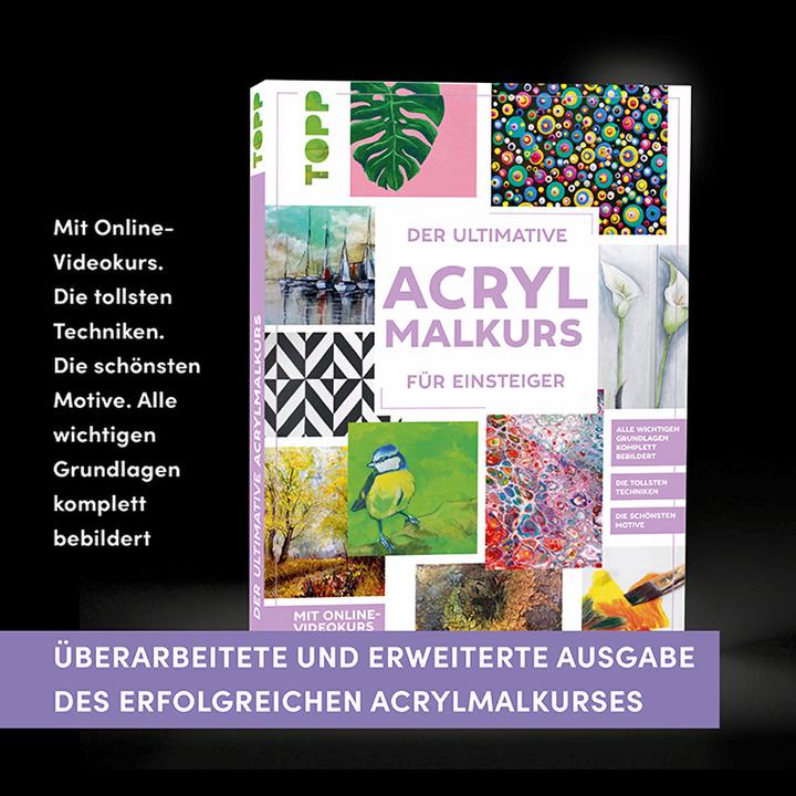 Produktbild Der ultimative ACRYLMALKURS für Einsteiger (Deutsch, frechverlag, 2025)