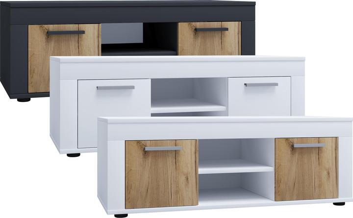 Actual product image VCM Wood TV Lowboard Furniture TV Usilo L (102 x 45 x 37 cm)