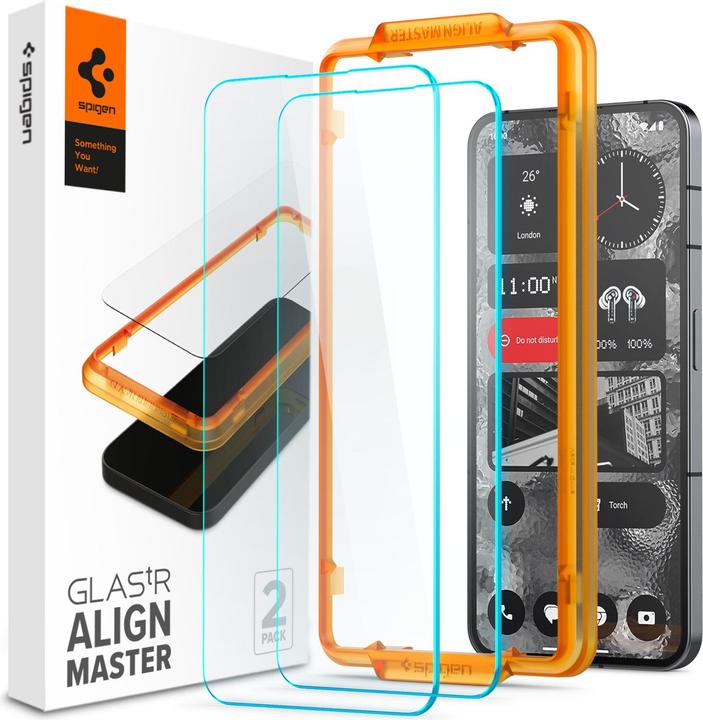 Produktbild Spigen ALM Glas.Tr Nothing Phone 2 2szt. szkło hartowane AGL06981 (2 Stück, Nothing Phone (2))