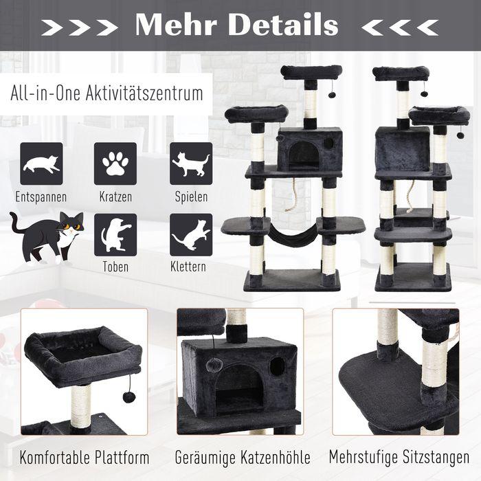 Actual product image Jamb Cat tree (144 cm, Dark grey)
