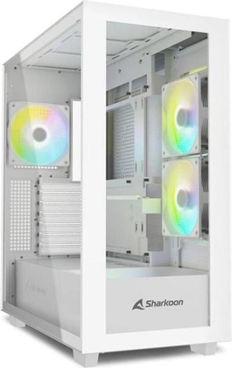 Produktbild Sharkoon Rebel C60 RGB ATX White (ATX, Mini-ITX, mATX)