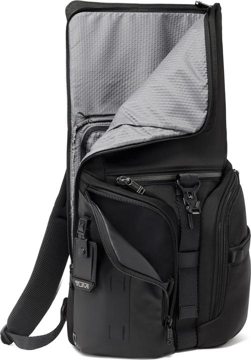 Actual product image Tumi Logistics Flap Lid Backpack Black