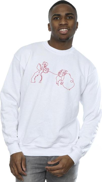 Immagine prodotto Disney Lady And The Tramp Spaghetti Outline Felpa Uomo (XXL)