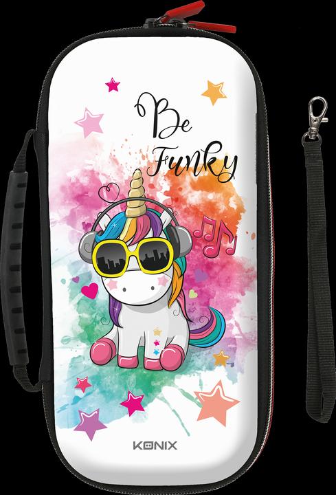 Konix Mitici Pro Carry Case Unicorn essere funky (Switch, Switch Lite, Switch OLED)