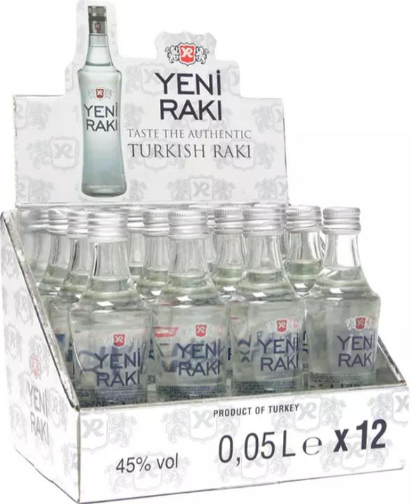 Yeni Raki Schnapps MINIATURE Scatola da 5 cl / (12 x 5 cl)