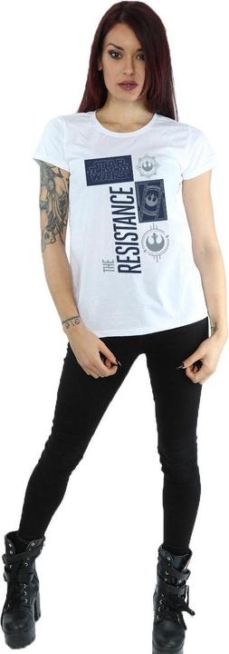 Actual product image Star Wars Womens/Ladies The Last Jedi The Resistance Cotton T-Shirt (L)