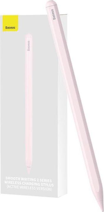 Actual product image Baseus Wireless Charging Pen for PhoneTablet Smooth Writing Pink
