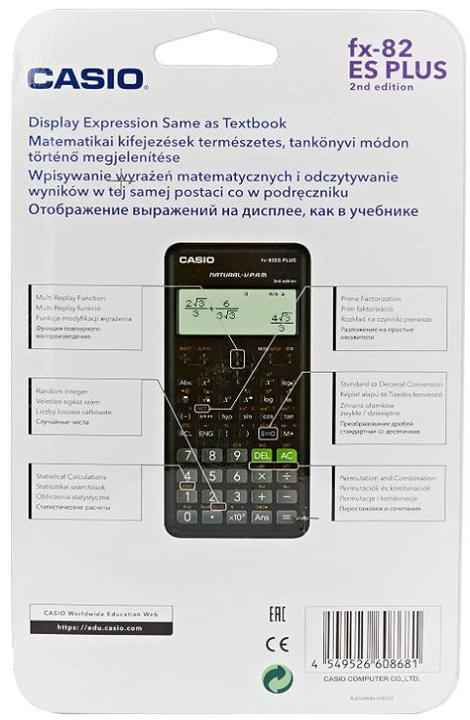 Actual product image Casio FX-82ESPLUS- 2nd Edition, scientific calculator (Batteries)