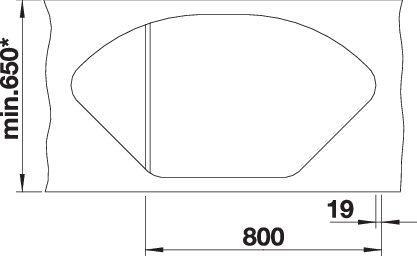 Produktbild Blanco Delta II (Einbauspüle, 105.70 cm, 57.50 cm)