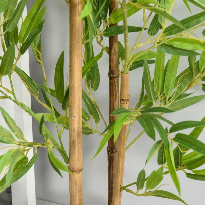 Produktbild Swisshandel24 Künstlicher Bambus Kunstpflanze Dekoration Kunstbaum Baumdekoration 120cm (120 cm)