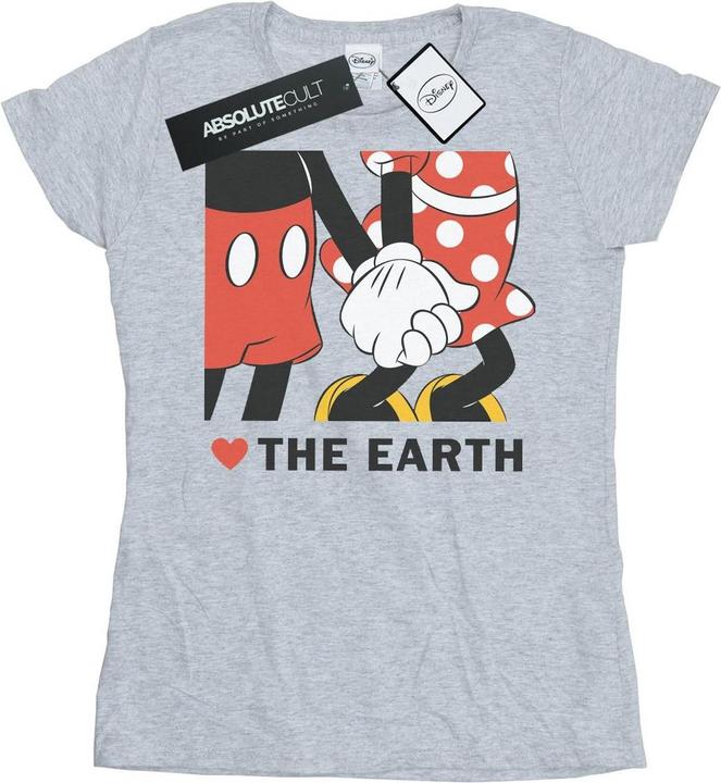 Disney Mickey Mouse Heart The Earth TShirt (L)