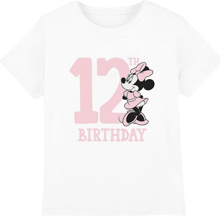 Actual product image Disney Childrens/Kids Minnie Mouse 12th Birthday T-Shirt (140)