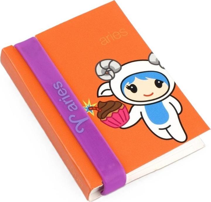 Actual product image Thinking Gifts Sternzeichen - Notizbuch mit Armband - Widder