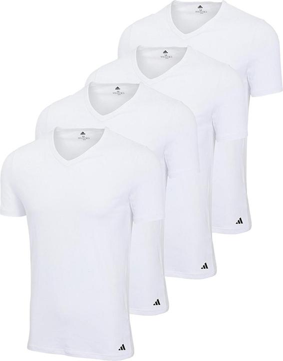 Produktbild adidas 4er Pack Active Flex Cotton Unterhemd / Shirt Kurzarm (L)