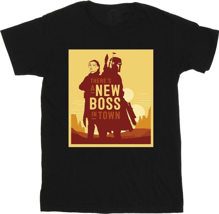 Image du produit Star Wars - T-shirt THE BOOK OF BOBA FETT NEW BOSS SUN SILHOUETTE - Homme (L)
