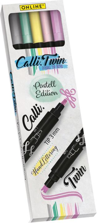 Produktbild Online CALLI BRUSH TWIN - Faserschreiber (Mehrfarbig, 5 x)