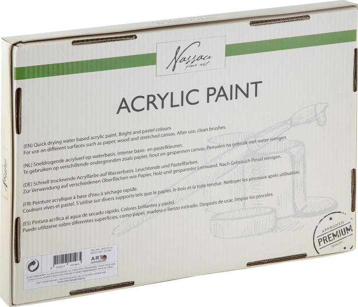 Produktbild Art Sensations Nassau Acrylfarbe Basis und Pastelle (Schwarz, 24 ml)