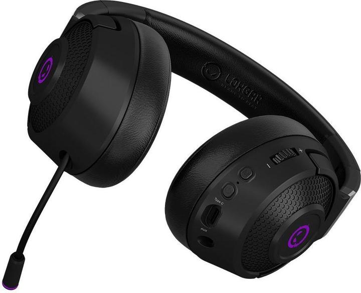 Produktbild Lorgar Kopfhörer mit Mikrofon Noah 702, Wireless Gaming Headset, schwarz