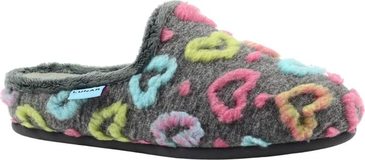 Actual product image Lunar Womens/Ladies Valentine Mule Slippers (38)
