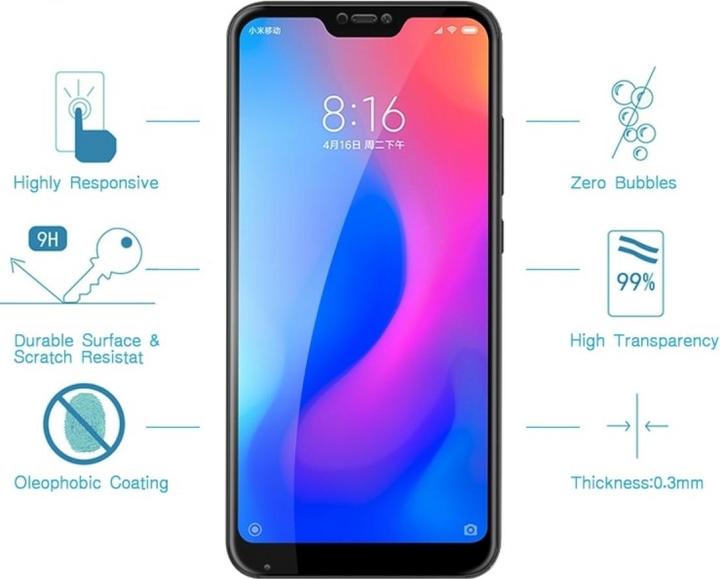 Image du produit Screenguard Xiaomi Mi A2 Lite Full Screen Protective Glass 2.5D 9H (1 pièce(s), Mi A2 lite)
