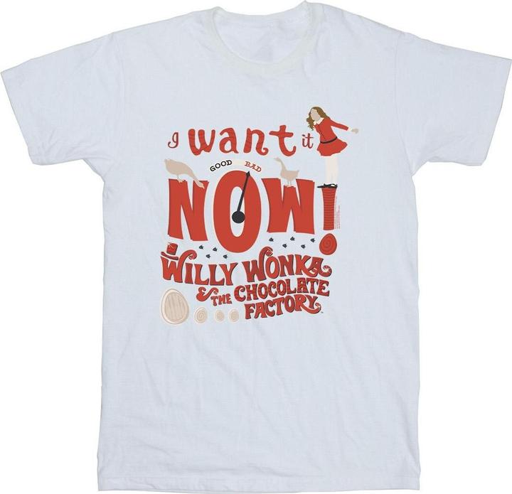 Immagine prodotto Willy Wonka & the Chocolate Factory Verruca Salt I Want It Now Maglietta Ragazze (140, 146)