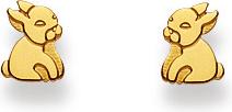 Natsumi Schmuck Ohrstecker Hase Gold 18K/750 (750/18 K Gelbgold)