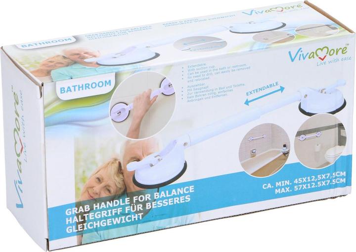 Vivamore Suction bar extendable handle