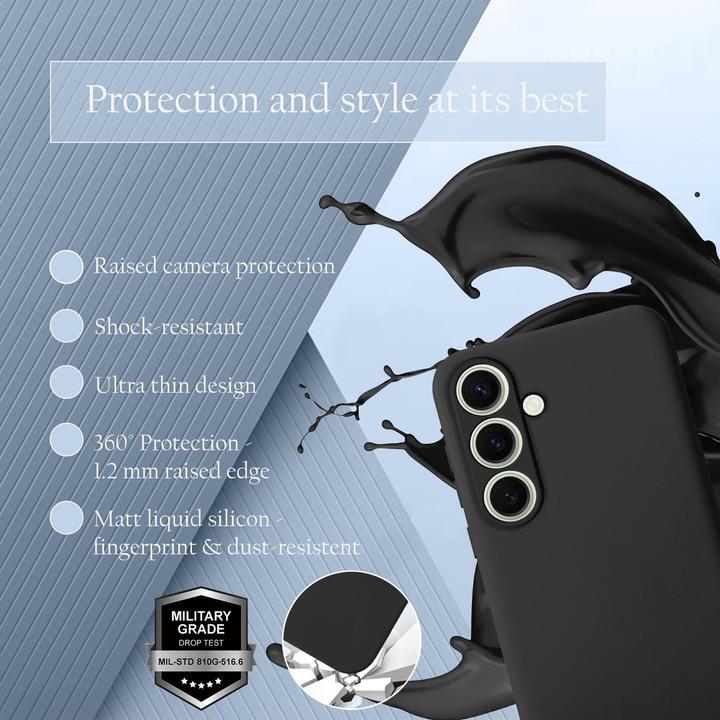 Immagine prodotto Cadorabo Custodia per Samsung Galaxy S24 FE TPU Liquid Silicone Case (Samsung Galaxy S24 FE)