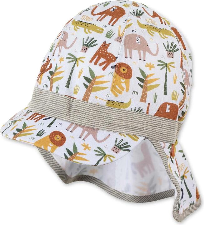Produktbild Sterntaler Schirmmütze mit Nackenschutz Safari Tiere UV + (49)