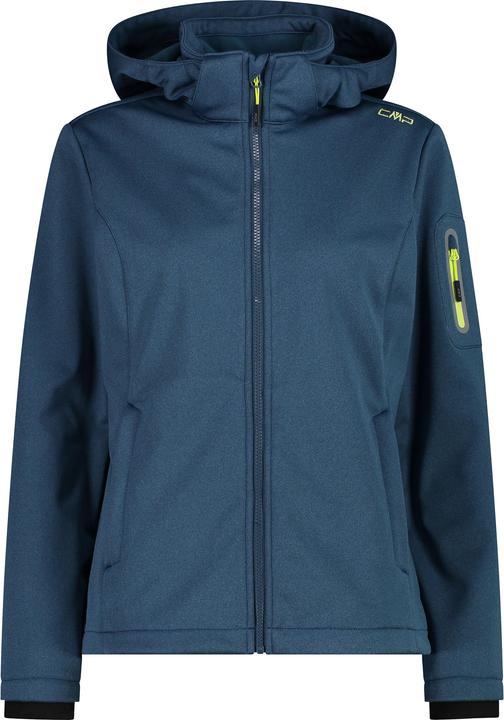 Actual product image CMP Campagnolo Women's Jacket Zip Hood Melange Softshell (44, XL)