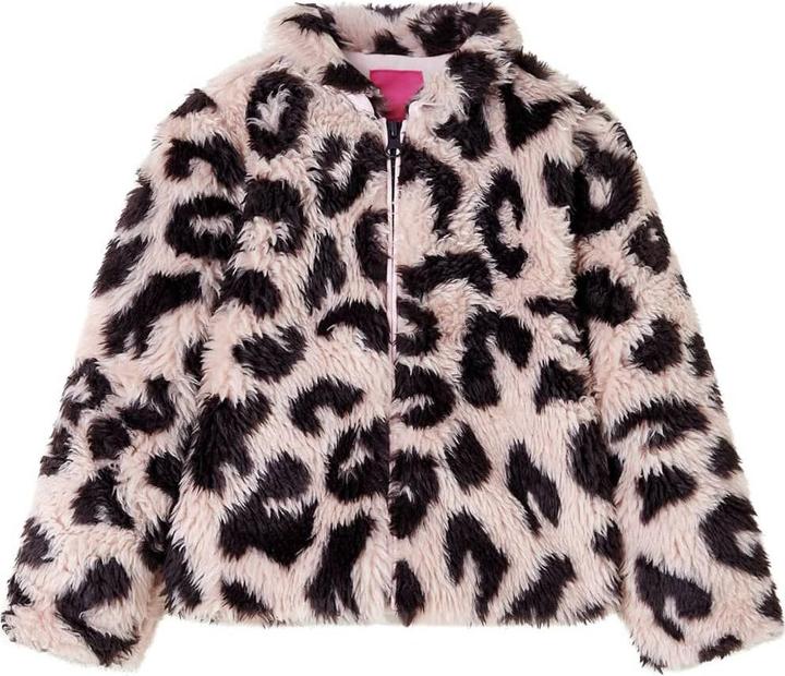 Actual product image VidaXL Children's coat faux fur light pink 116,outer material (116)
