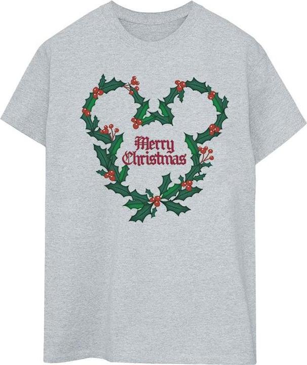 Produktbild Disney Mickey Mouse Merry Christmas Holly TShirt (XL)