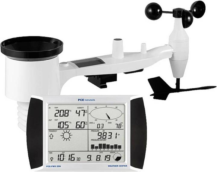 Produktbild PCE Instruments Wetterstation mit Aussensensor für den Heimbereich