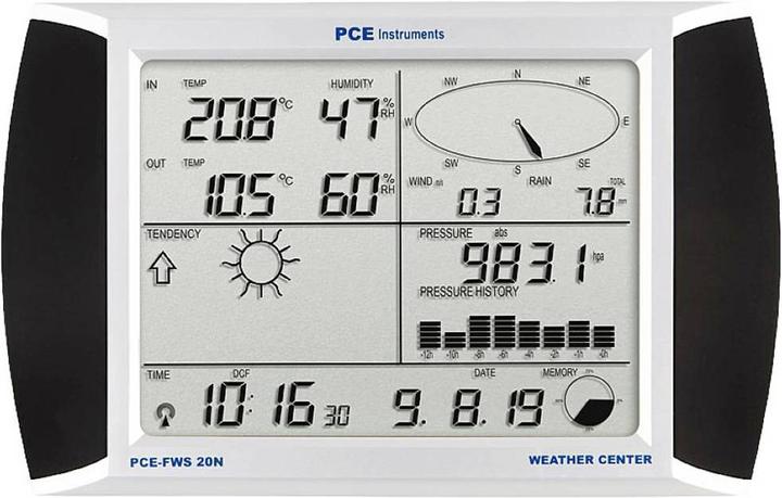 Produktbild PCE Instruments Wetterstation mit Aussensensor für den Heimbereich
