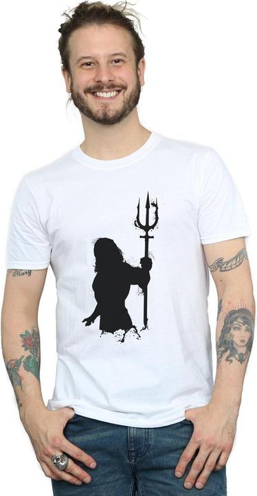 Actual product image Mens Aquaman Mono Silhouette T-Shirt (XL)