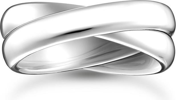 Actual product image Thomas Sabo Ring Duo schmal Silber (54, 925 Silver)