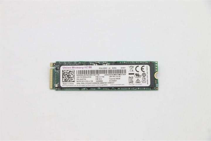 Produktbild Lenovo 256G PCIe 3x4 (256 GB, M.2 2280)