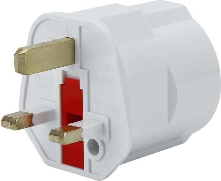 Image du produit Intirilife Kit de 4 adaptateurs de prise UK type G vers EU