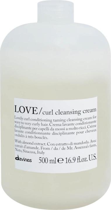 Davines Essential Haircare - LOVE Curl Cleansing Cream (500 ml, Flüssiges Shampoo)