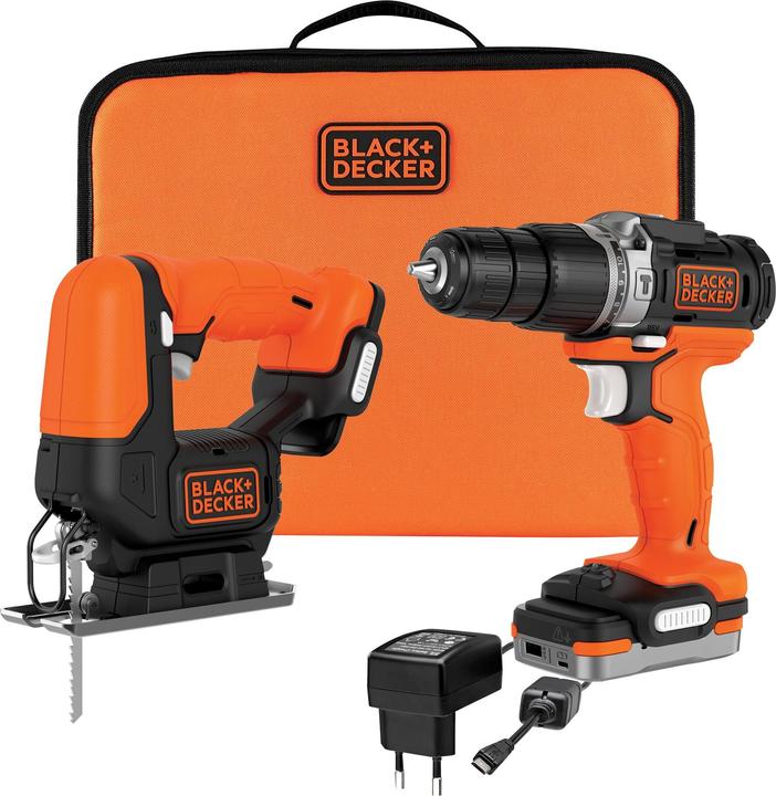 Produktbild Black & Decker Black+Decker 2K AkkuBohrer+AkkuStichsäge