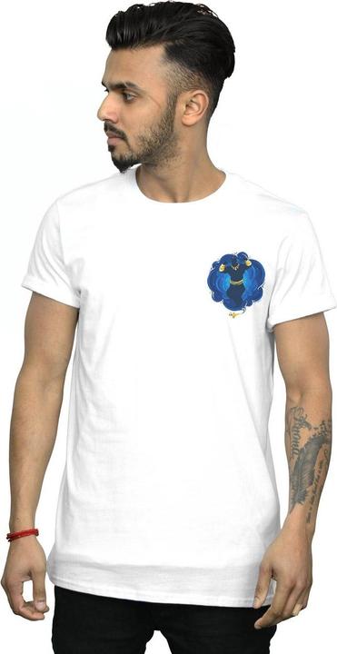 Actual product image Disney Mens Aladdin Movie Genie Breast Print T-Shirt (XL)