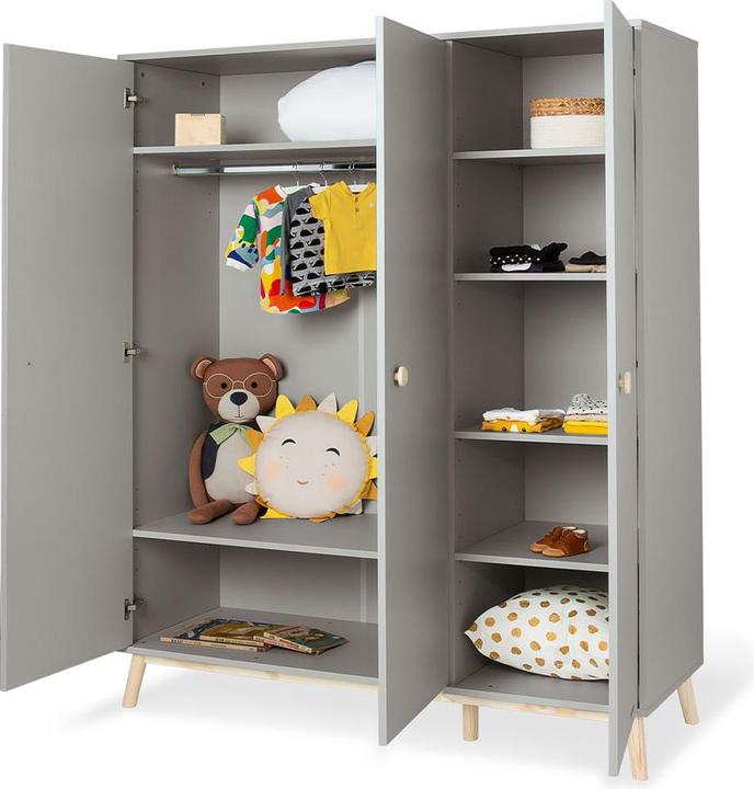 Immagine prodotto Pinolino Set per la cameretta dei bambini 'Dusk' grande, 3 pezzi. (Armadi bambini, Culla, Fasciatoio)